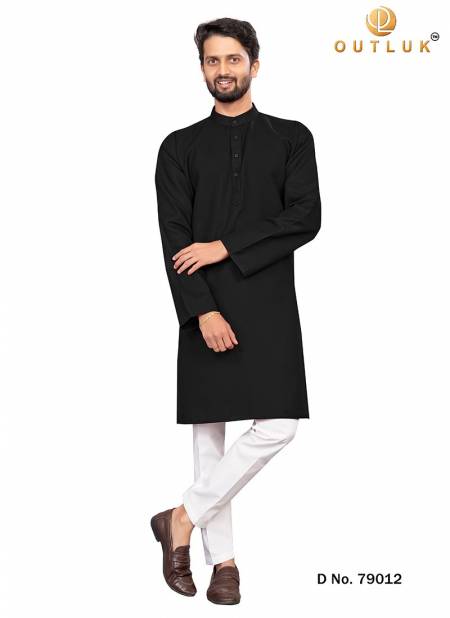 Black Outluk 79 Fancy Ethnic Wear Kurta With Pajama Collection 79012